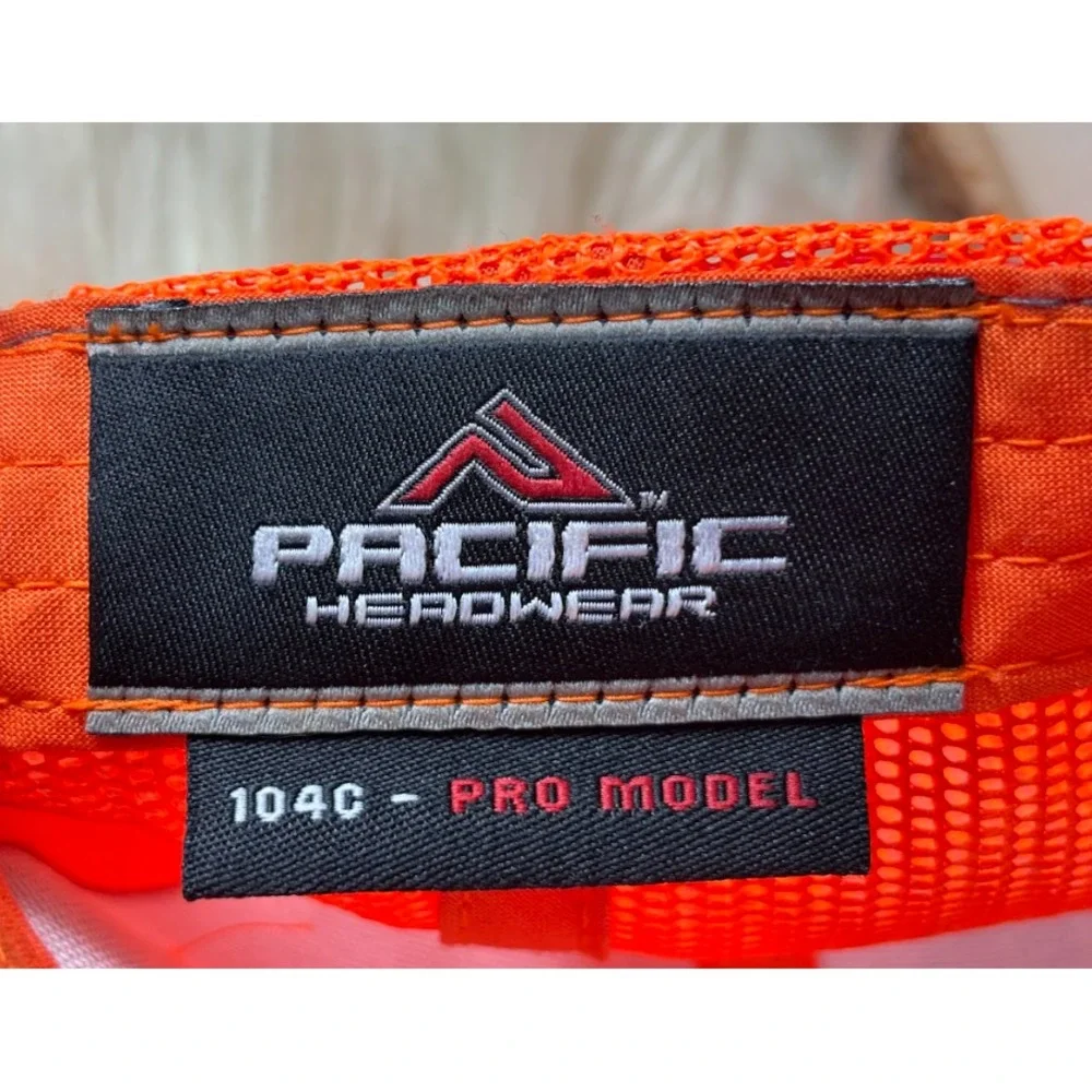Pacific Headwear Snapback Hat Orange Gray Deer Hunting Outdoor Adjustable‎ NWOT
